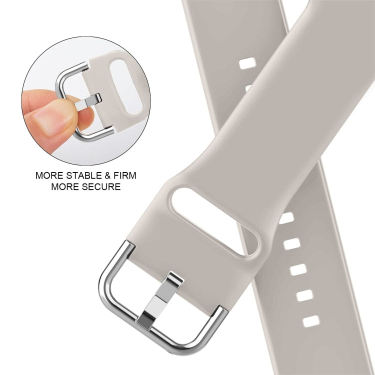 For Apple Watch Ultra 2 49mm Pin Buckle Silicone Watch Band(Starlight)