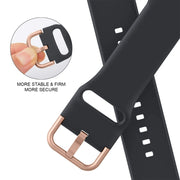 For Apple Watch SE 2023 40mm Pin Buckle Silicone Watch Band(Dark Grey)