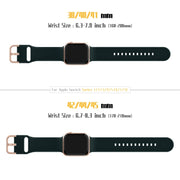 For Apple Watch SE 2023 40mm Pin Buckle Silicone Watch Band(Dark Green)