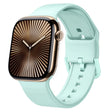 For Apple Watch Series 10 46mm Pin Buckle Silicone Watch Band(Mint Green) - free shipping - PMC TechLife - Order now!