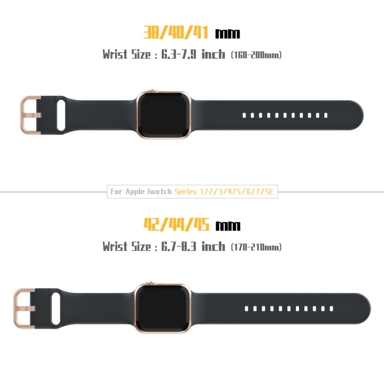 For Apple Watch Series 10 46mm Pin Buckle Silicone Watch Band(Dark Grey)