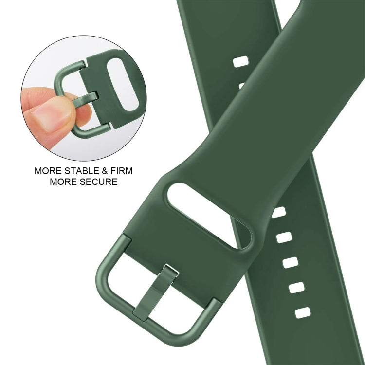 For Apple Watch Series 10 42mm Pin Buckle Silicone Watch Band(Clover)