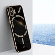 For Nothing Phone 2 XINLI Straight Edge 6D Electroplate TPU Phone Case(Black) - Nothing Cases by XINLI | Online Shopping South Africa | PMC TechLife | Buy Now Pay Later Mobicred