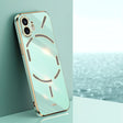 For Nothing Phone 2 XINLI Straight Edge 6D Electroplate TPU Phone Case(Mint Green) - More Brand by XINLI | Online Shopping South Africa | PMC TechLife | Buy Now Pay Later Mobicred