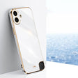 For Nothing CMF Phone 1 XINLI Straight Edge 6D Electroplate TPU Phone Case(White) - Nothing Cases by XINLI | Online Shopping South Africa | PMC TechLife | Buy Now Pay Later Mobicred