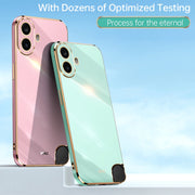 For Nothing CMF Phone 1 XINLI Straight Edge 6D Electroplate TPU Phone Case(Mint Green)