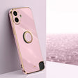 For Nothing CMF Phone 1 XINLI Straight 6D Plating Gold Edge TPU Shockproof Case with Ring Holder(Cherry Purple) - More Brand by XINLI | Online Shopping South Africa | PMC TechLife | Buy Now Pay Later Mobicred