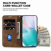 For iPhone 16e Little Tiger Embossed Leather Phone Case(Brown)