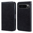 For Google Pixel 9 Pro Skin Feeling Oil Leather Texture PU + TPU Phone Case(Black) - Google Cases by PMC TechLife | Online Shopping South Africa | PMC TechLife | Buy Now Pay Later Mobicred