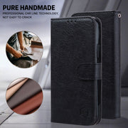 For Google Pixel 9 Pro Skin Feeling Oil Leather Texture PU + TPU Phone Case(Black)