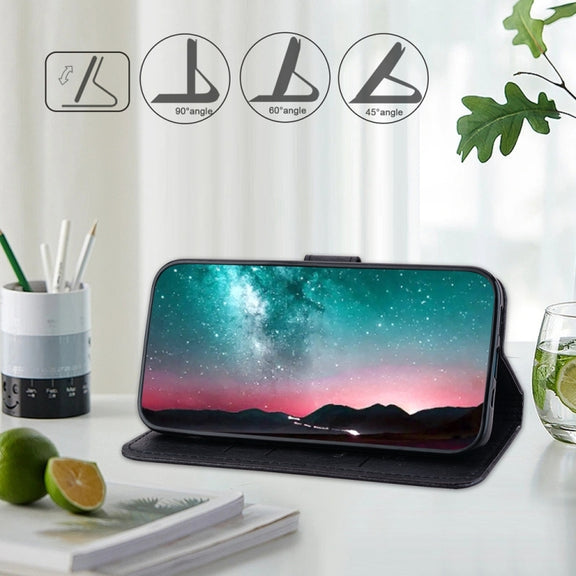 For Google Pixel 9 Pro Skin Feeling Oil Leather Texture PU + TPU Phone Case(Black)