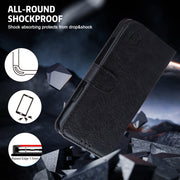 For Google Pixel 9 Pro Skin Feeling Oil Leather Texture PU + TPU Phone Case(Black)