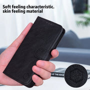 For Google Pixel 9 Pro Skin Feeling Oil Leather Texture PU + TPU Phone Case(Black)