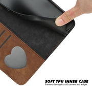 For iPhone 16 Side Buckle Double Fold Hand Strap Leather Phone Case(Brown)
