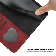 For iPhone 17 Side Buckle Double Fold Hand Strap Leather Phone Case(Red)