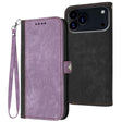 For iPhone 17 Pro Max Side Buckle Double Fold Hand Strap Leather Phone Case(Purple) - free shipping - PMc TechLife - Order now!