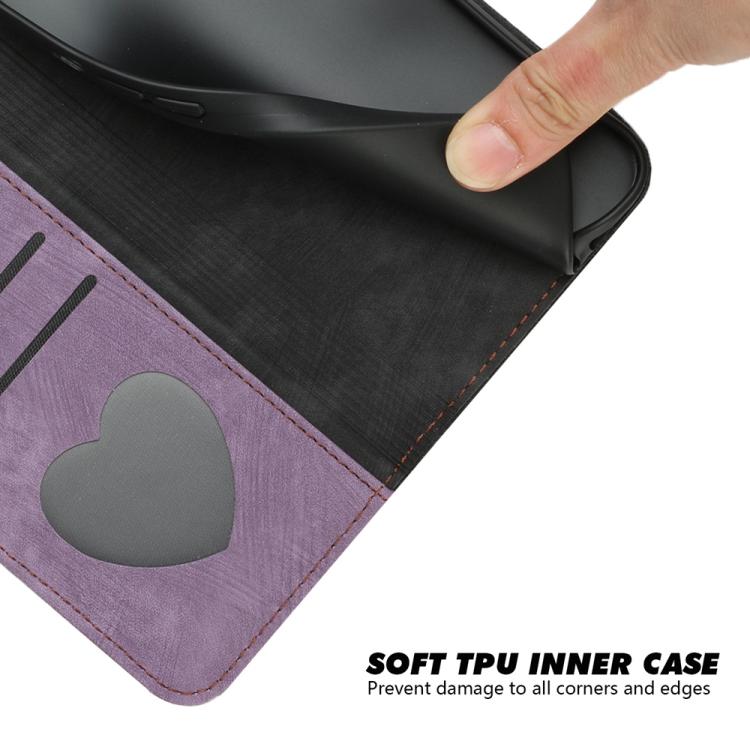 For iPhone 17 Pro Max Side Buckle Double Fold Hand Strap Leather Phone Case(Purple)