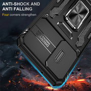 For Samsung Galaxy S24 5G Armor PC + TPU Camera Shield Phone Case(Black)