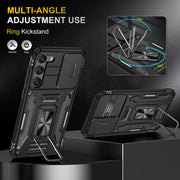 For Samsung Galaxy S24+ 5G Armor PC + TPU Camera Shield Phone Case(Black)