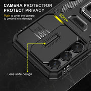 For Samsung Galaxy S24+ 5G Armor PC + TPU Camera Shield Phone Case(Black)