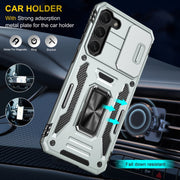 For Samsung Galaxy S24+ 5G Armor PC + TPU Camera Shield Phone Case(Grey)