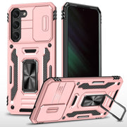 For Samsung Galaxy S24+ 5G Armor PC + TPU Camera Shield Phone Case(Rose Gold)