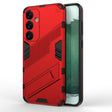 For Samsung Galaxy S24+ 5G Punk Armor 2 in 1 PC + TPU Shockproof Phone Case with Invisible Holder(Red) - Galaxy S24+ 5G Cases by PMC TechLife | Online Shopping South Africa | PMC TechLife