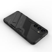 For Samsung Galaxy S24+ 5G Punk Armor 2 in 1 PC + TPU Shockproof Phone Case with Invisible Holder(Green)