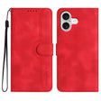 For iPhone 17 Heart Pattern Skin Feel Leather Phone Case(Red) - free shipping - PMc TechLife - Order now!
