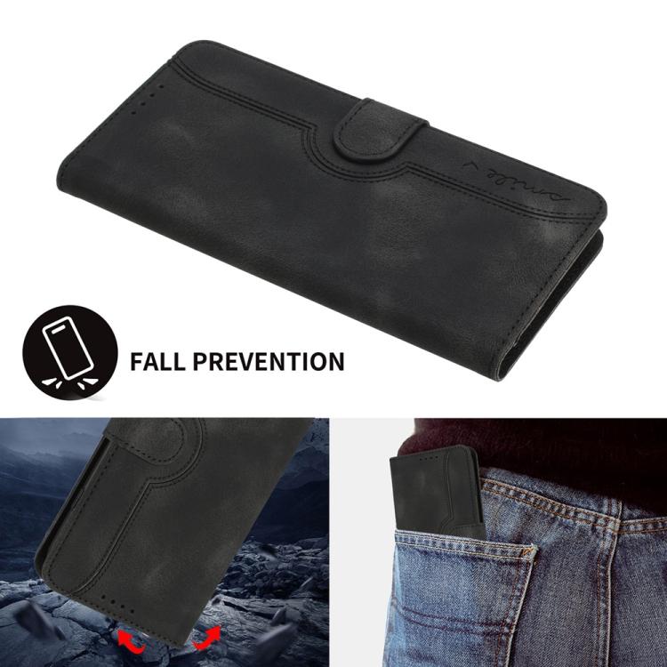 For iPhone 17 Pro Heart Pattern Skin Feel Leather Phone Case(Black)