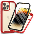 For iPhone 15 Pro Max Starry Sky Solid Color Series PC + TPU Phone Case with PET Film(Red) - iPhone 15 Pro Max Cases by PMC TechLife | Online Shopping South Africa | PMC TechLife
