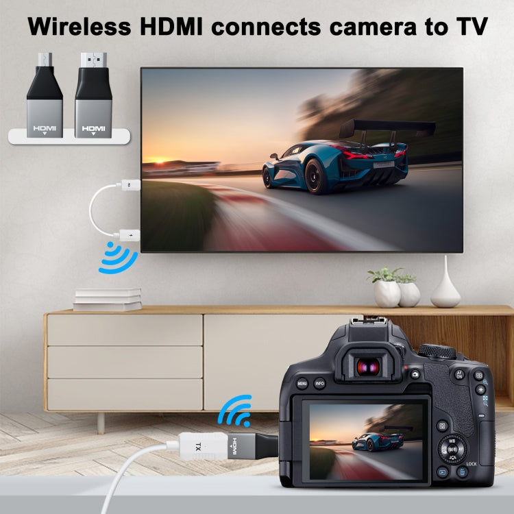 THT-020-8-1 4 in 1 HDMI Transmitter Wireless Screen Sharer Set(White)