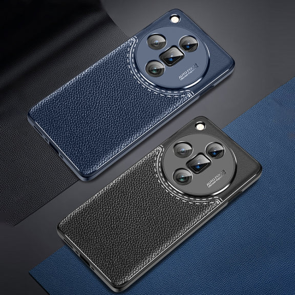 For OPPO Find X7 Ultra Litchi Texture Shockproof TPU Phone Case(Black)