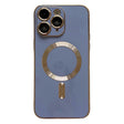 For iPhone 11 Pro Max Magsafe Plating TPU Phone Case with Lens Film(Light Blue) - iPhone 11 Pro Max Cases by PMC TechLife | Online Shopping South Africa | PMC TechLife