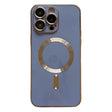 For iPhone 14 Pro Magsafe Plating TPU Phone Case with Lens Film(Light Blue) - iPhone 14 Pro Cases by PMC TechLife | Online Shopping South Africa | PMC TechLife