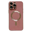 For iPhone 14 Pro Max Magsafe Plating TPU Phone Case with Lens Film(Rose Red) - iPhone 14 Pro Max Cases by PMC TechLife | Online Shopping South Africa | PMC TechLife