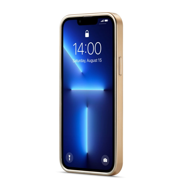 For iPhone 15 Pro Max Fierre Shann Snake Texture Electroplating PU Phone Case(Black)