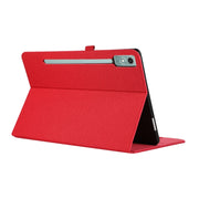 For Lenovo Tab P12 Horizontal Flip TPU + Fabric PU Leather Tablet Case(Red)