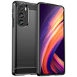 For Motorola Edge+ 2022 Brushed Texture Carbon Fiber TPU Phone Case(Black) - Motorola Cases by PMC TechLife | Online Shopping South Africa | PMC TechLife | Buy Now Pay Later Mobicred