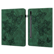 For Samsung Galaxy Tab S9 Embossed Butterfly Pattern Leather Tablet Case(Green) - Galaxy Tab S9 Cases by PMC Jewellery | Online Shopping South Africa | PMC Jewellery | Buy Now Pay Later Mobicred