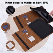 For Samsung Galaxy Tab S9 Embossed Butterfly Pattern Leather Tablet Case(Brown)