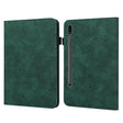 For Samsung Galaxy Tab S9 Lace Flower Embossing Pattern Leather Tablet Case(Green) - free shipping - PMC Jewellery - Order now!