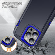 For iPhone 15 Pro Max Life Water-resistant Rugged Phone Case(Dark Blue + Royal Blue)
