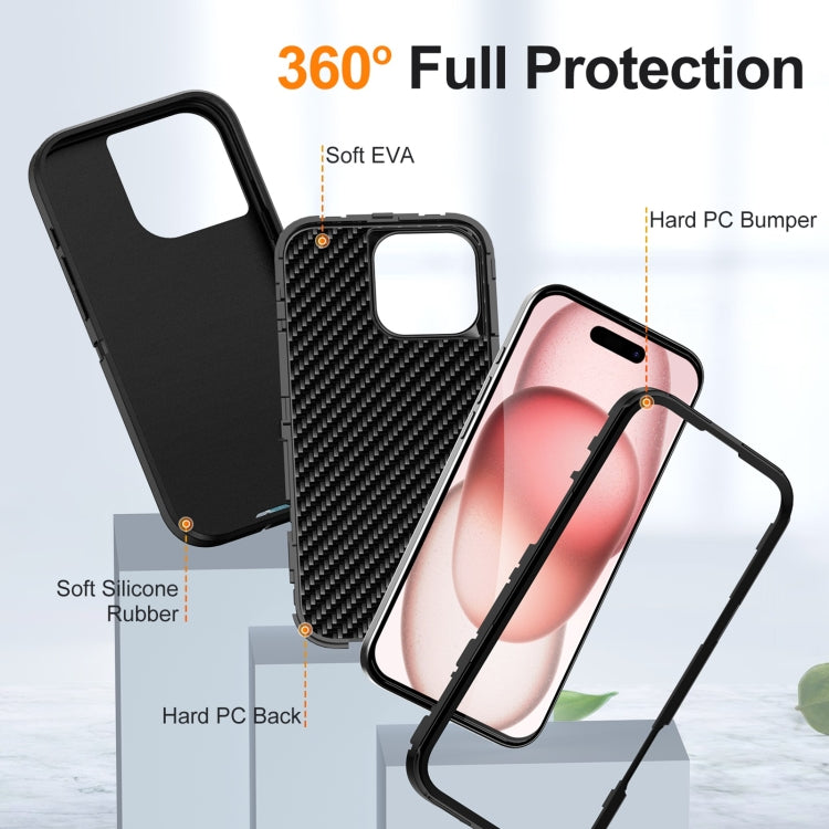 For iPhone 16 Pro Life Water-resistant Rugged Phone Case(Black)