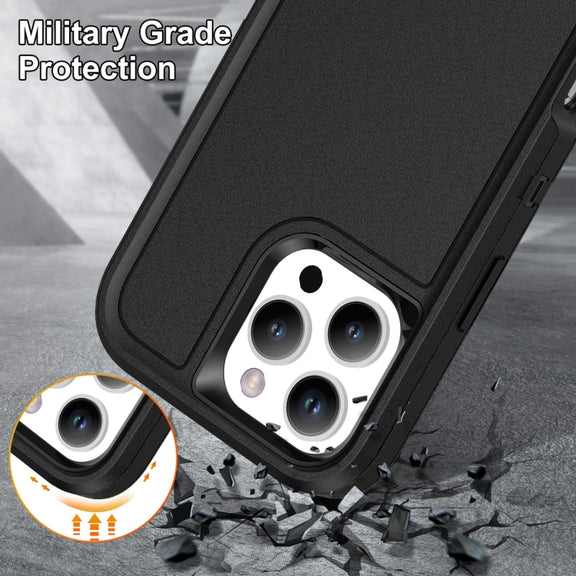 For iPhone 16 Pro Life Water-resistant Rugged Phone Case(Black)