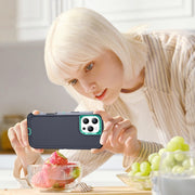 For iPhone 16 Pro Life Water-resistant Rugged Phone Case(Dark Blue + Light Blue)
