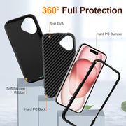 For iPhone 16 Plus Life Water-resistant Rugged Phone Case(Black)