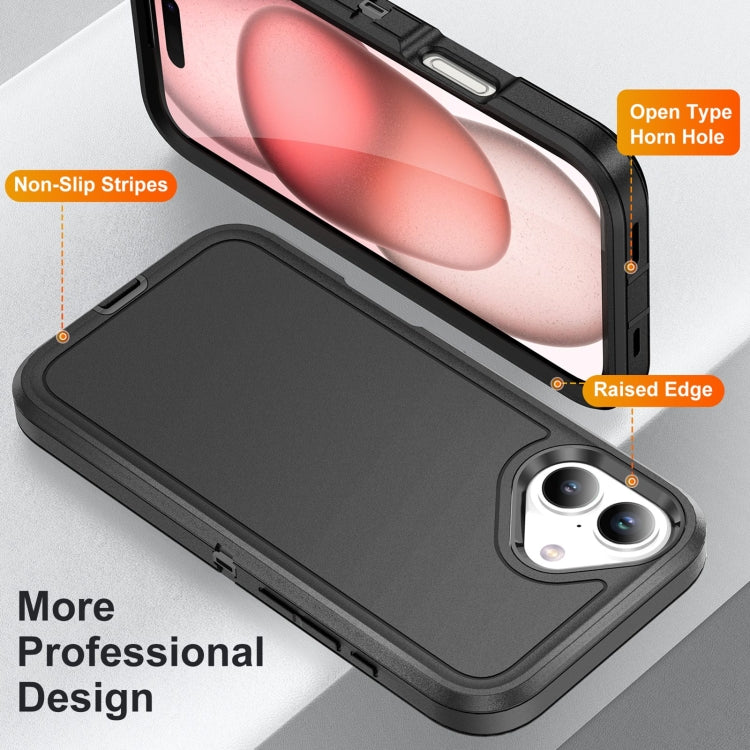 For iPhone 16 Life Water-resistant Rugged Phone Case(Black)