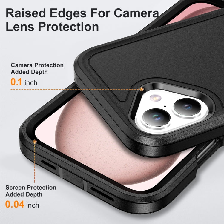 For iPhone 16 Life Water-resistant Rugged Phone Case(Black)