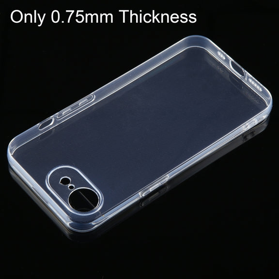 For iPhone SE 4 2024 Ultra-thin Transparent TPU Phone Case